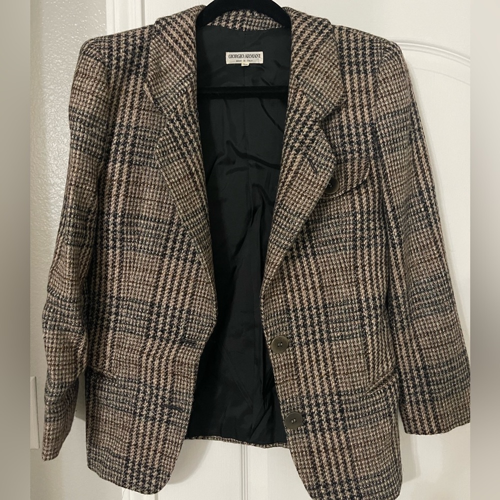 Giorgio Armani mink/wool women’s coat